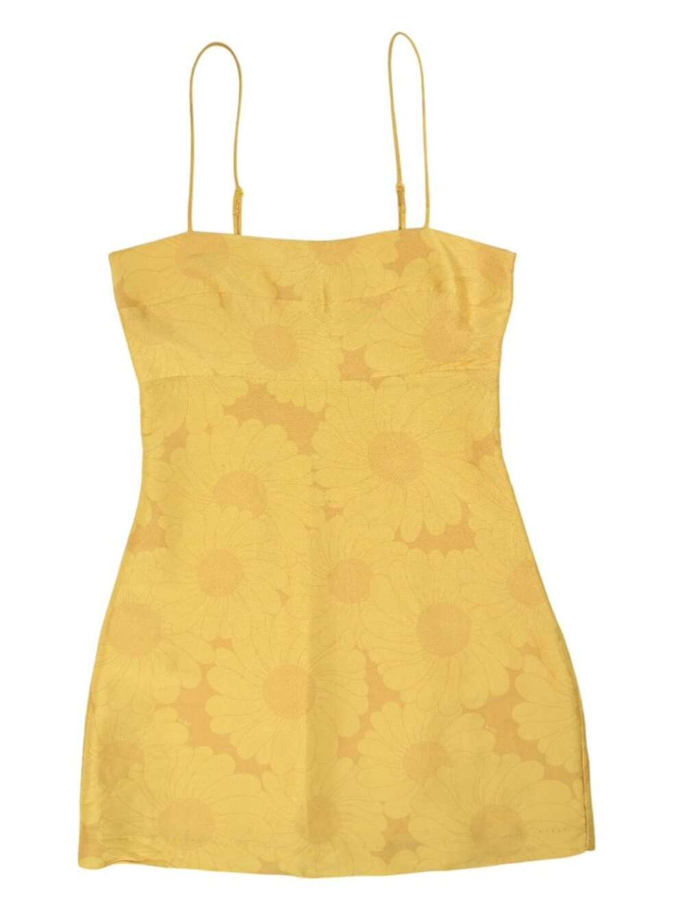 Realisation Christy Silk Mini Dress in Sunflower